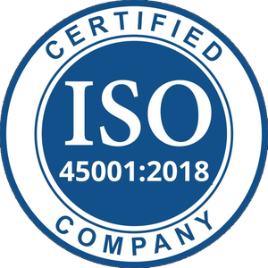ISO 45001:2018 certified — Occupational health & safety